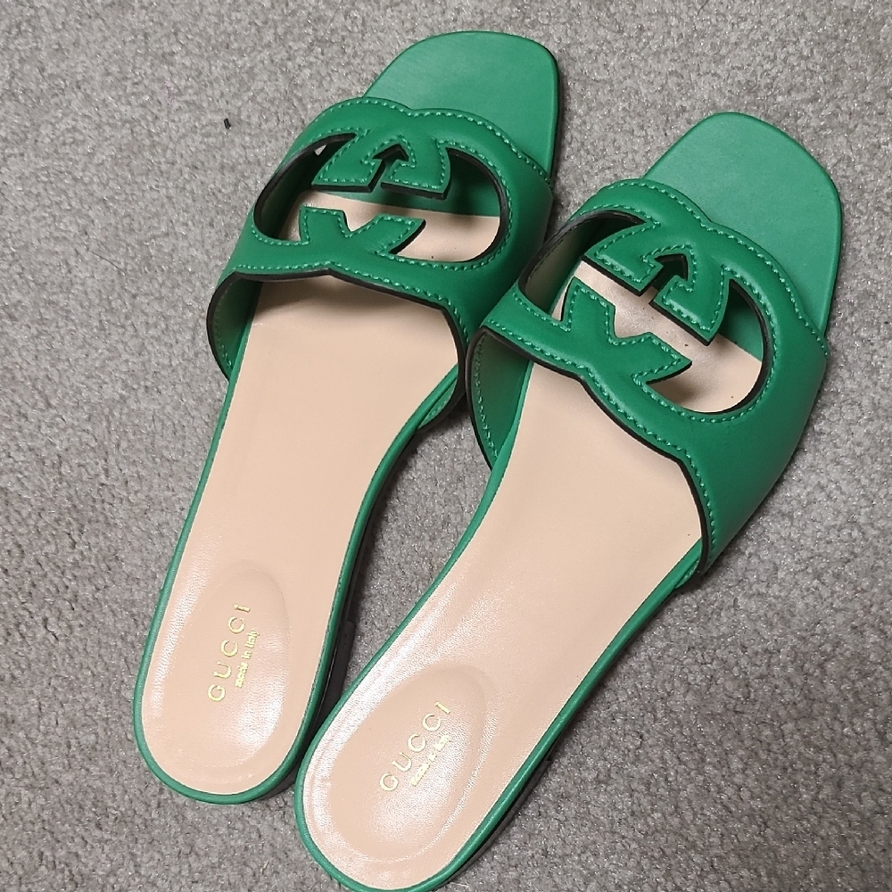 Gucci Emerald Green Women's Sandals - Picture 2 of 7